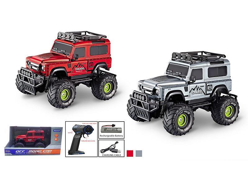 1:18 Four-Way Modified Large-Wheeled Jeep Remote Control Vehicle