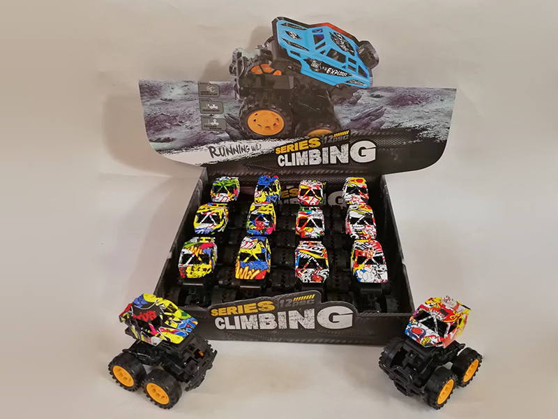 Graffiti Friction Crash Stunt Cars 12PCS