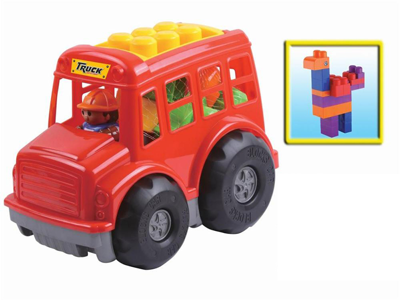 12pcs Building Blocks Bus