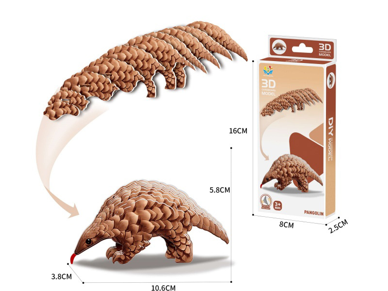 3D Animal Stereoscopic Puzzle Pangolin Accessories Number :26