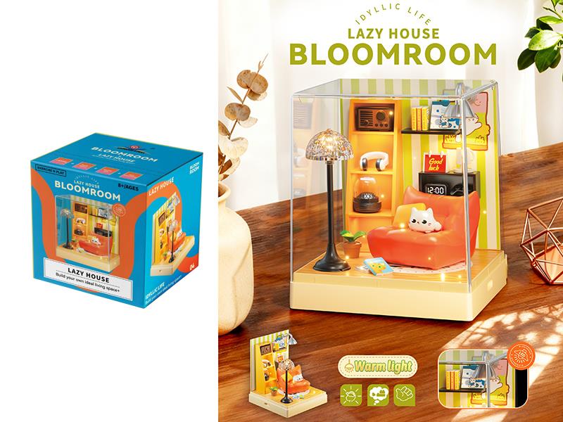 DIY Lazy House Miniature Scene Toys 51pcs