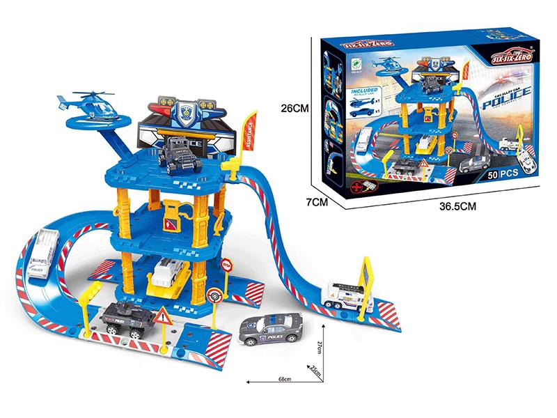Alloy Police Parking Lot Set