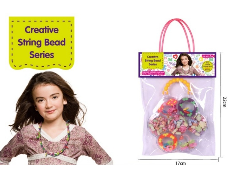 Plum Blossom-Shaped Bead Box, Cartoon Bead Set