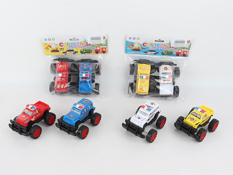 Friction Cross Country Car 2pcs