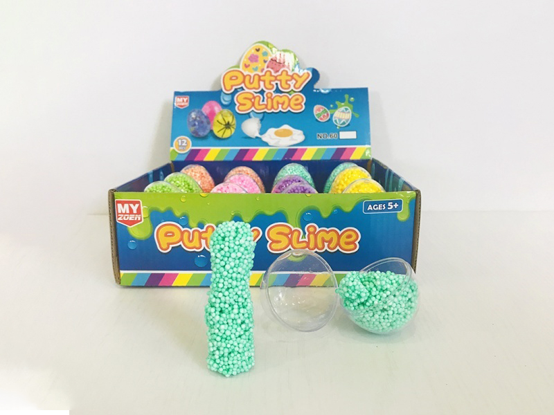 Simulated Transparent Egg, Seven-Color Clay And Pearl Clay