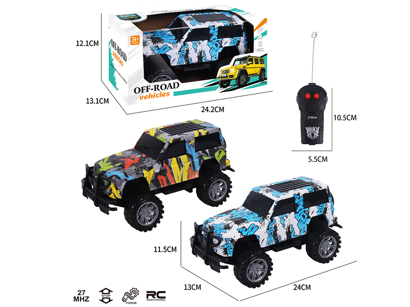 2CH Remote Control Graffiti Jeep Off-Road Vehicle
