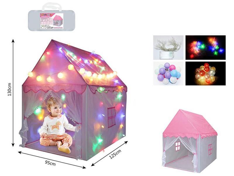 Pink House Tent(Pentagram Light + Ball Light)