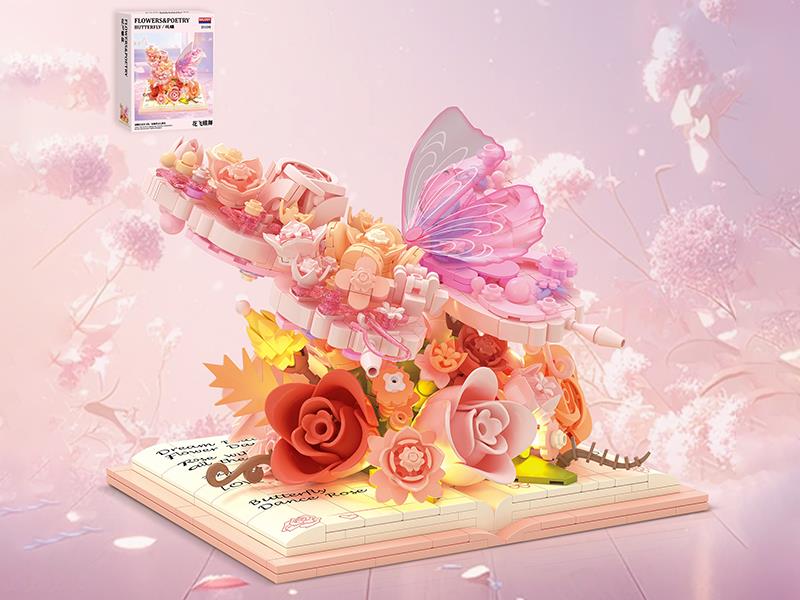 Flower&Poetry Butterfly Building Blocks 850pcs