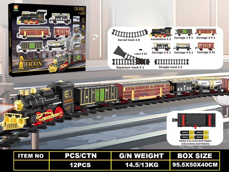 Classical Steam Electric Rail Train Toy