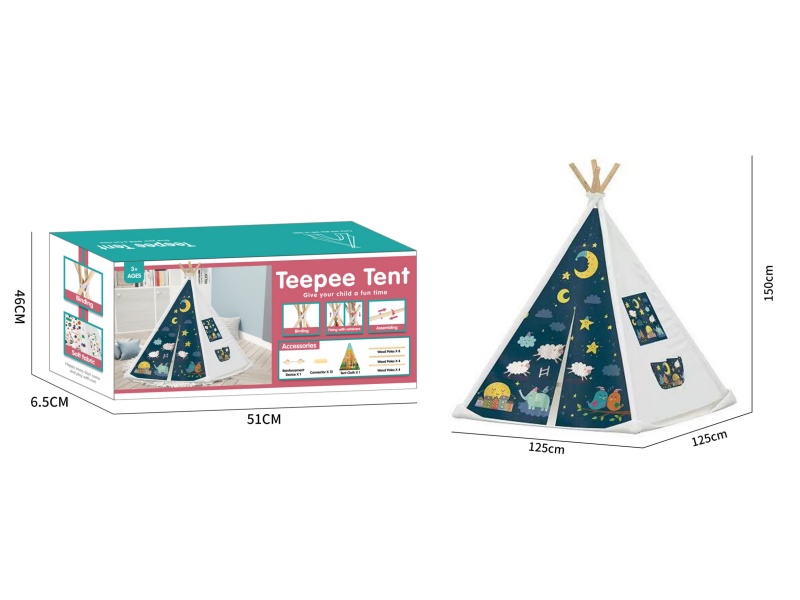 3D Night Scene World Tent