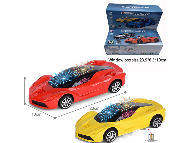 1:18 Ferrari Electric Car With 3D Lights