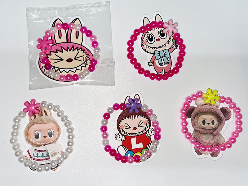 Labubu Bead Bracelet + Sticker