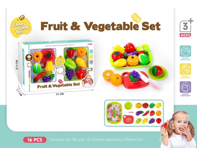 A 16-Piece Set Of Fruit And Vegetable Slicer