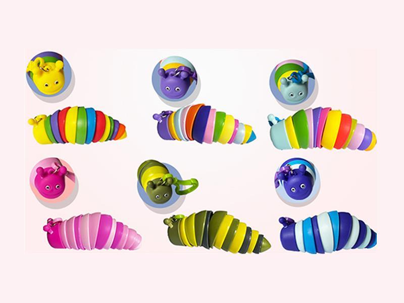 Small Smiling Face Caterpillar Toy