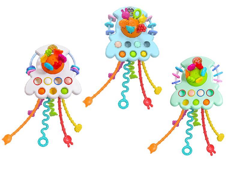 Rocket Shape Baby Pull String Toy Fine Motor Skills Toys