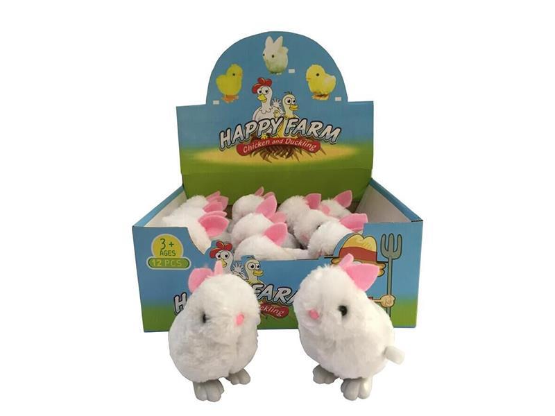 Wind Up Plush Rabbit 12pcs