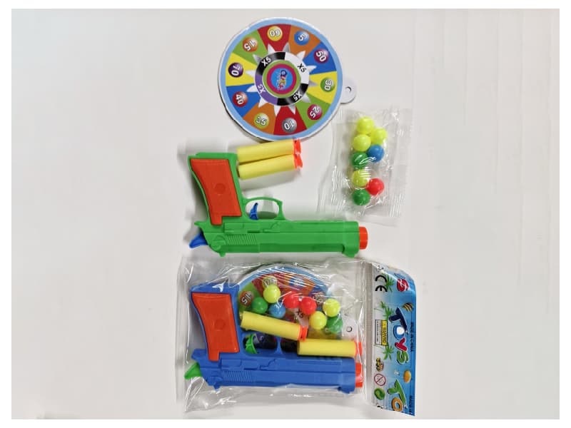 Solid Color EVA. Table Tennis Gun With Target