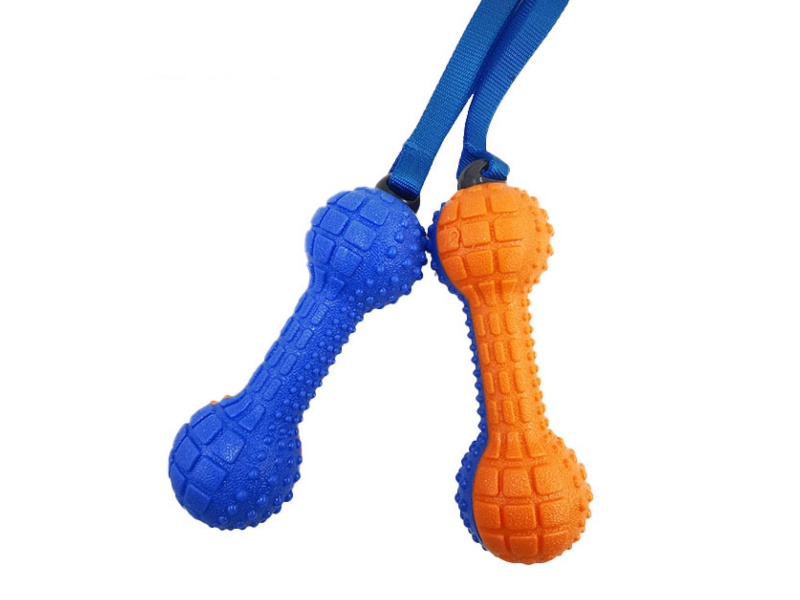 Two-Color Barbell Pet Toy