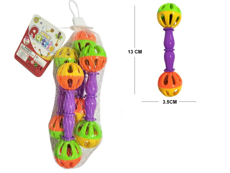 Baby Bell Ball 4 Thin Double Headed Bells