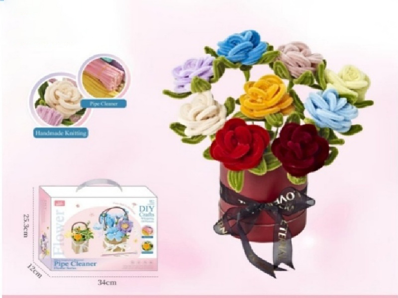 Colorful Rose Diy Twisty Stick Gift Box Bouquet