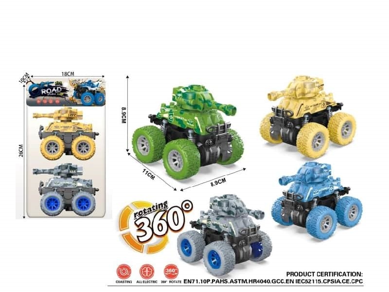 Double Friction/Four-Wheel Drive/Stunt Tank Car