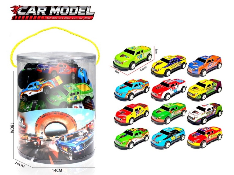 Pull Back Iron Pickup Trucks Set