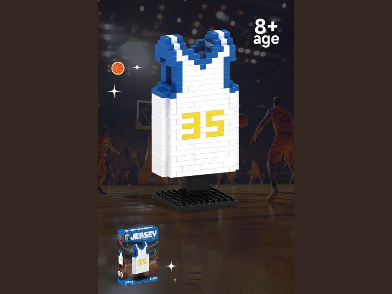 Basketball Jersey Series No. 35 Basketball Clothing Building Blocks 283 Pieces