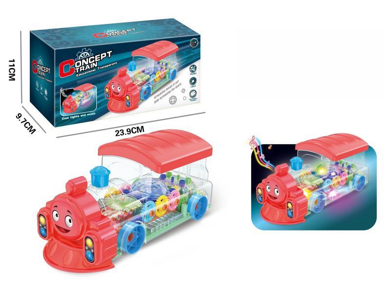 Electric Universal Transparent Train With Lights And Music