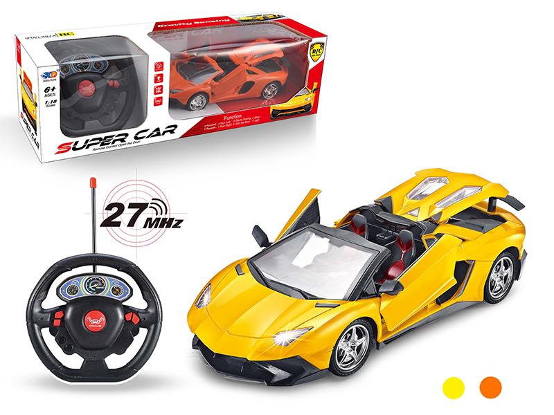 1:18 Lamborghini 3 Open Doors Remote Control Convertible Car