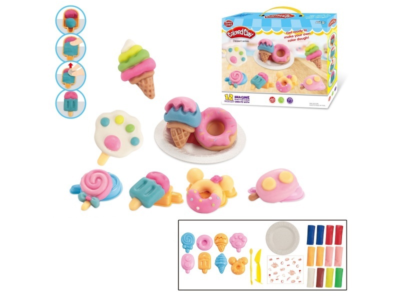 Ice cream Popsicle series clay