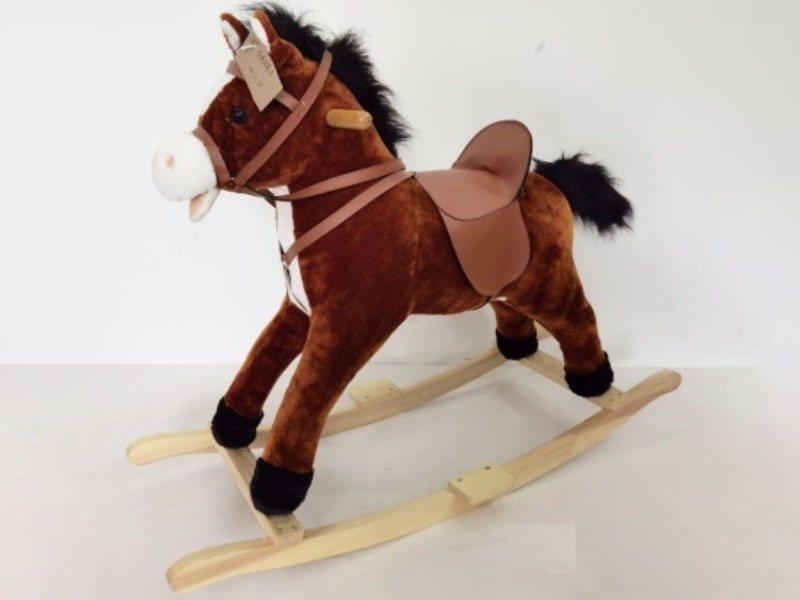 B/O Wooden Rocking Horse With Music