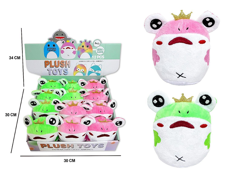 Shake It Up Plush Frog Soothing Toys 12pcs