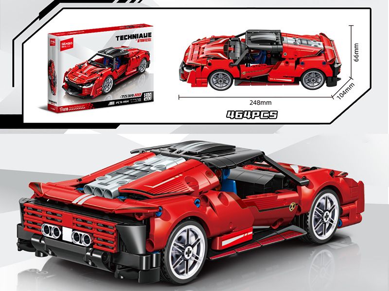 1:18 Racing Car Building Blocks 464pcs