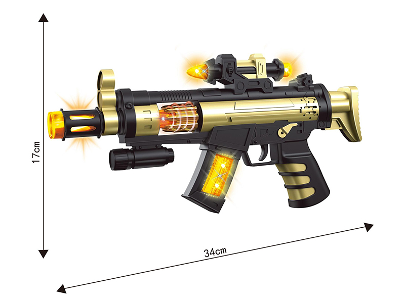 Electric Gun With Light And Music, Vibration