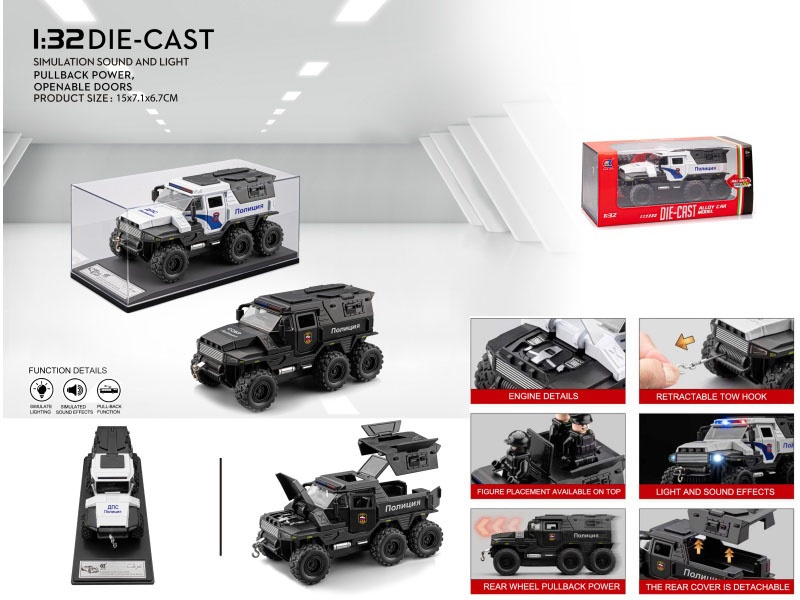 At 1:32, The Soldiers' Armored Russian Police Car