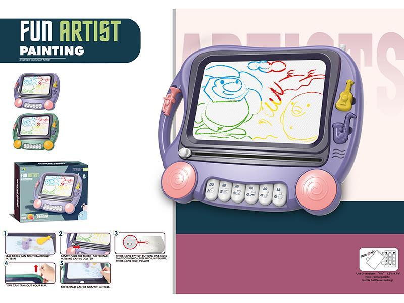 Multicolor Piano Drawing Board