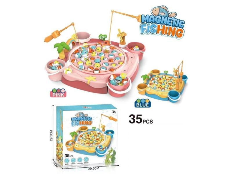 Electric Fishing Reel With Magnetic Attraction (35 Fish), 2-Color Mixed Set