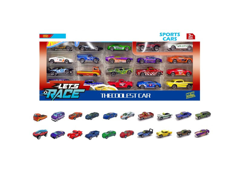 20 Pieces Of 1:64 Alloy Car