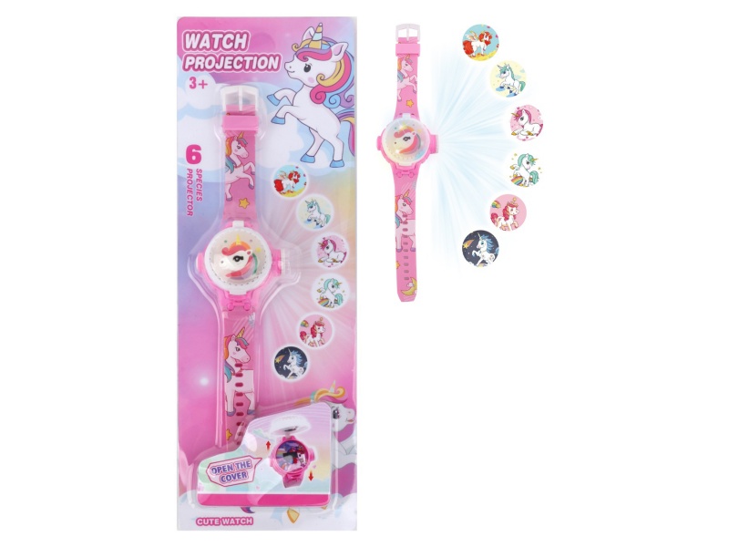 Unicorn Projection Flash Rotating Electronic Watch