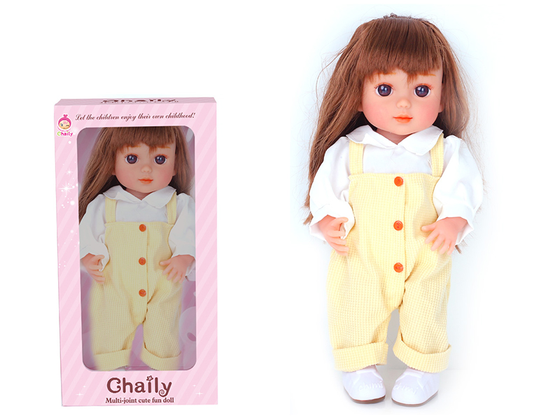 36cm Soft Glue High Simulation Baby Doll(Machine Hair Transplant)With Shoes