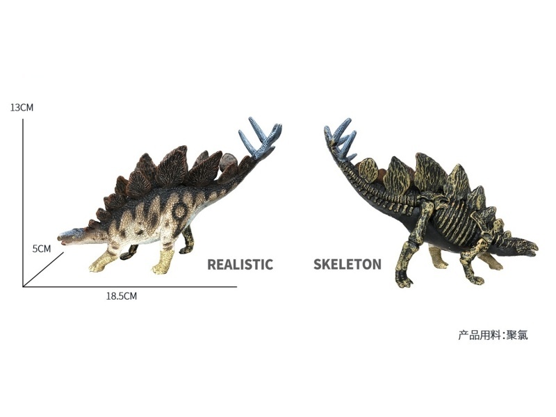 Stegosaurus (Half-Skeleton Simulation Dinosaur Toy.