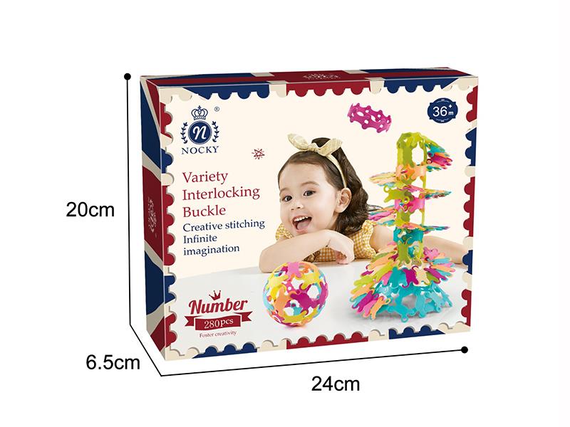 Variety Interlocking Buckle Building Blocks 280pcs