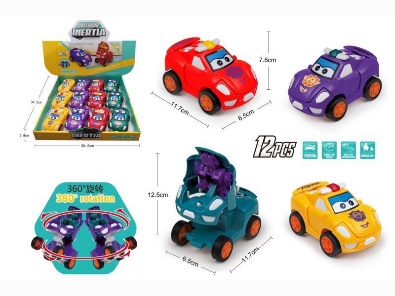 Inertial Deformation Stunt 360-Degree Rotating Vehicle (12Pcs)
