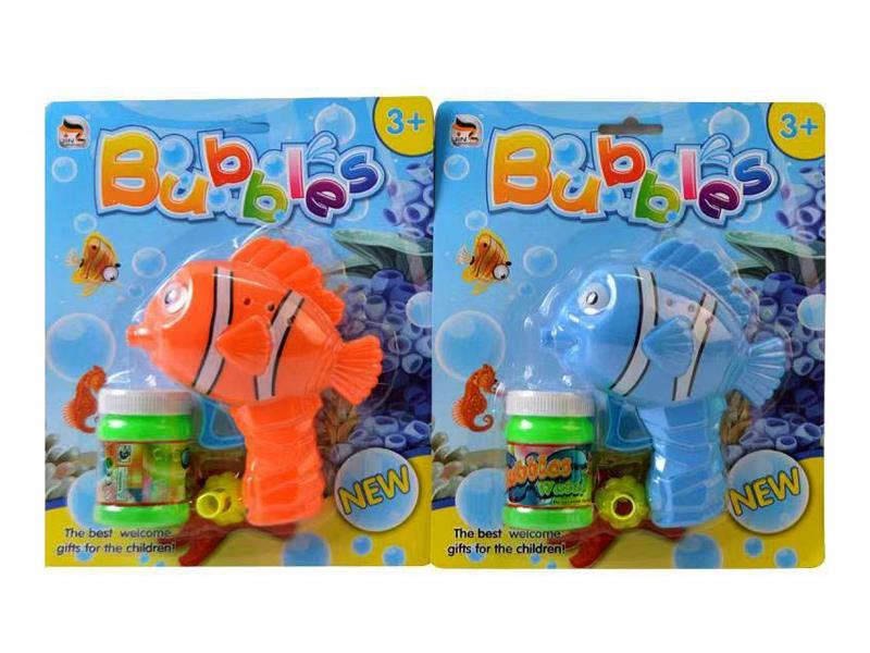 Solid Color Clown Fish Blowing Bubble Toy