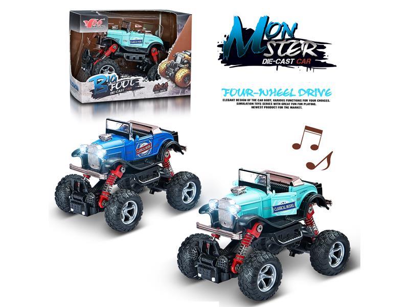 1:34 Q Version Alloy Pull Back Simulation Climbing Wheel