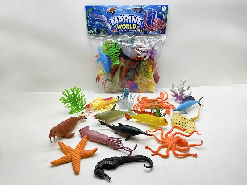 PVC Soft Plastic Sea Animals Set