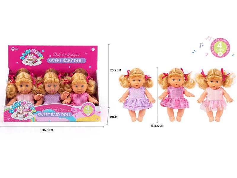 6Pcs Girl Doll  With 4 Sound