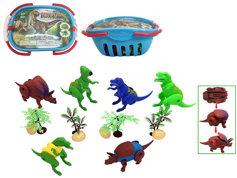 Transformation Dinosaur Scene Set 15pcs