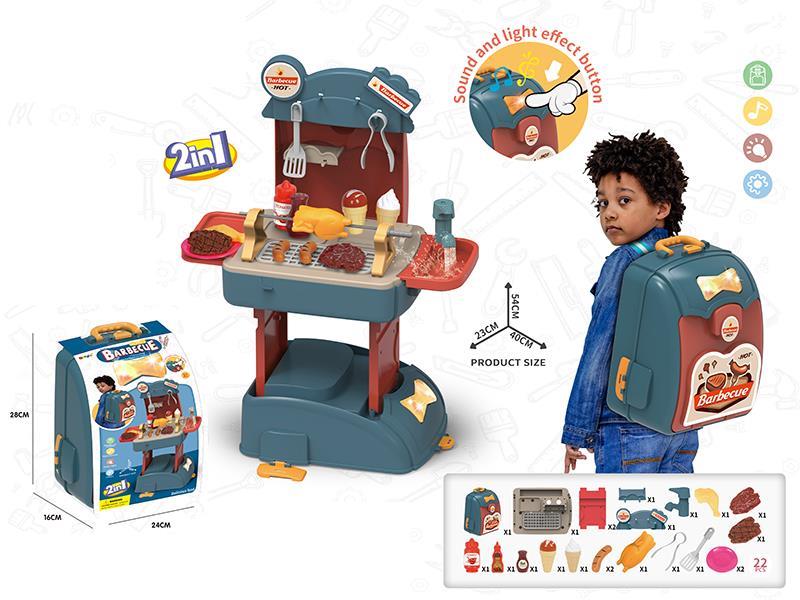 2 In 1 Barbecue Backpack With Sound And Light