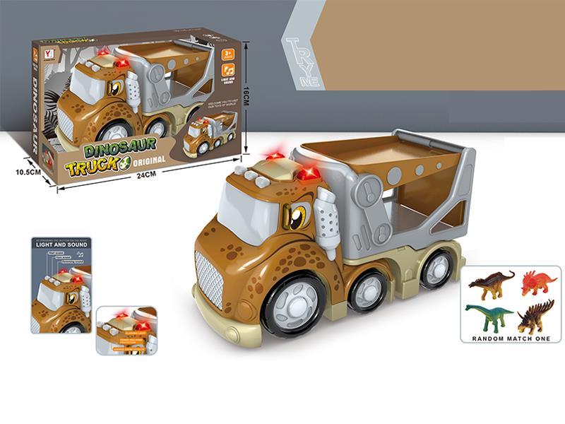 Slider Cartoon Acousto-Optic Dinosaur Car